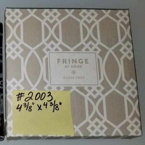 #2003 NIB Fringe Studio Black Gold Jacob Foil Tray - Picture 3 of 4